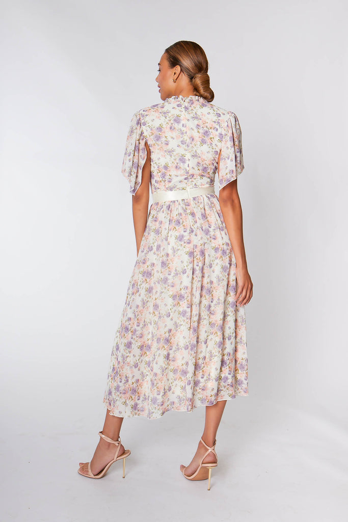 Beatrice Floral Print Wrap Front Dress