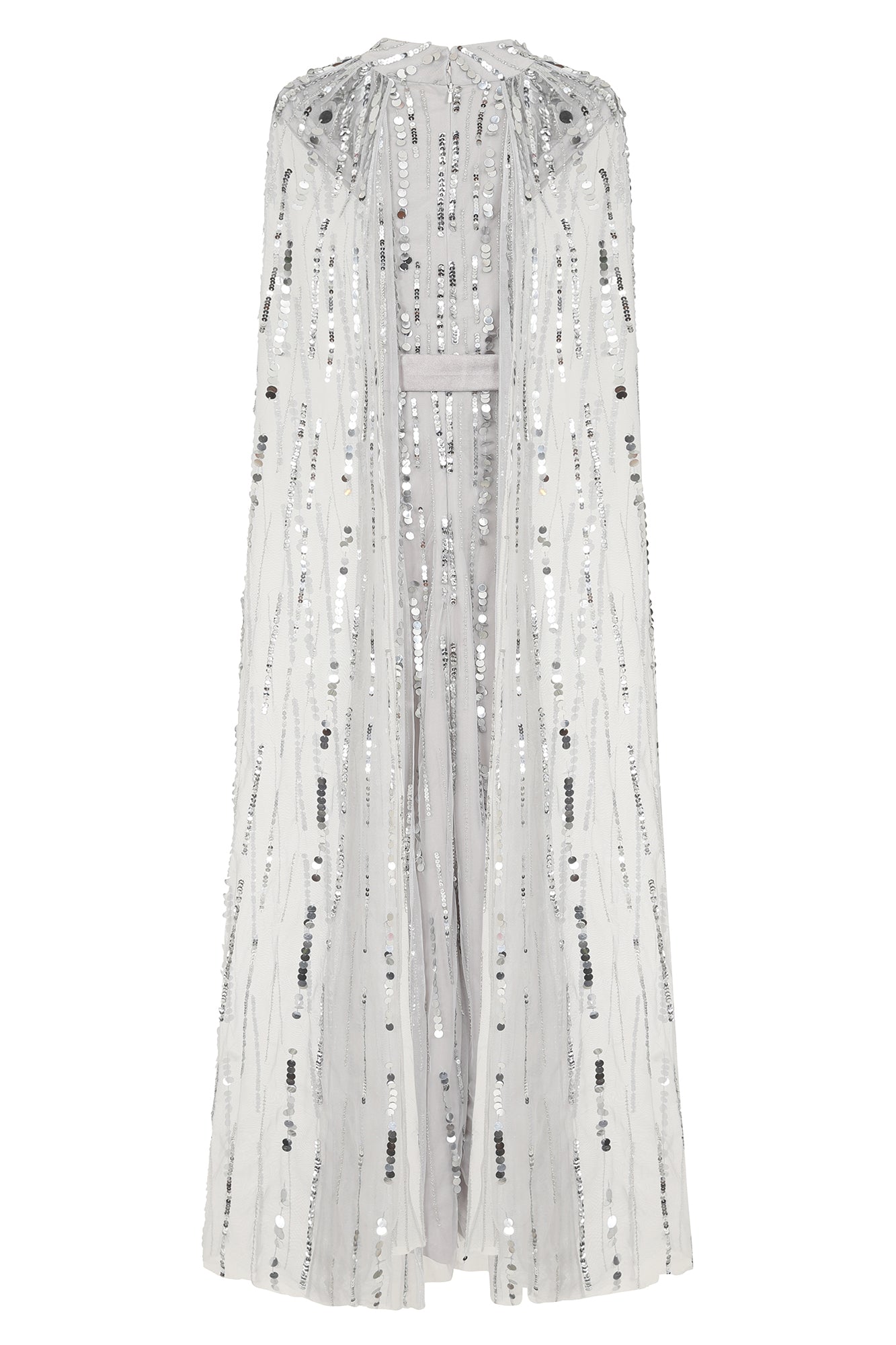 Calytrix Embellished Maxi Dress in Grey