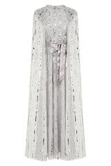 Calytrix Embellished Maxi Dress in Grey