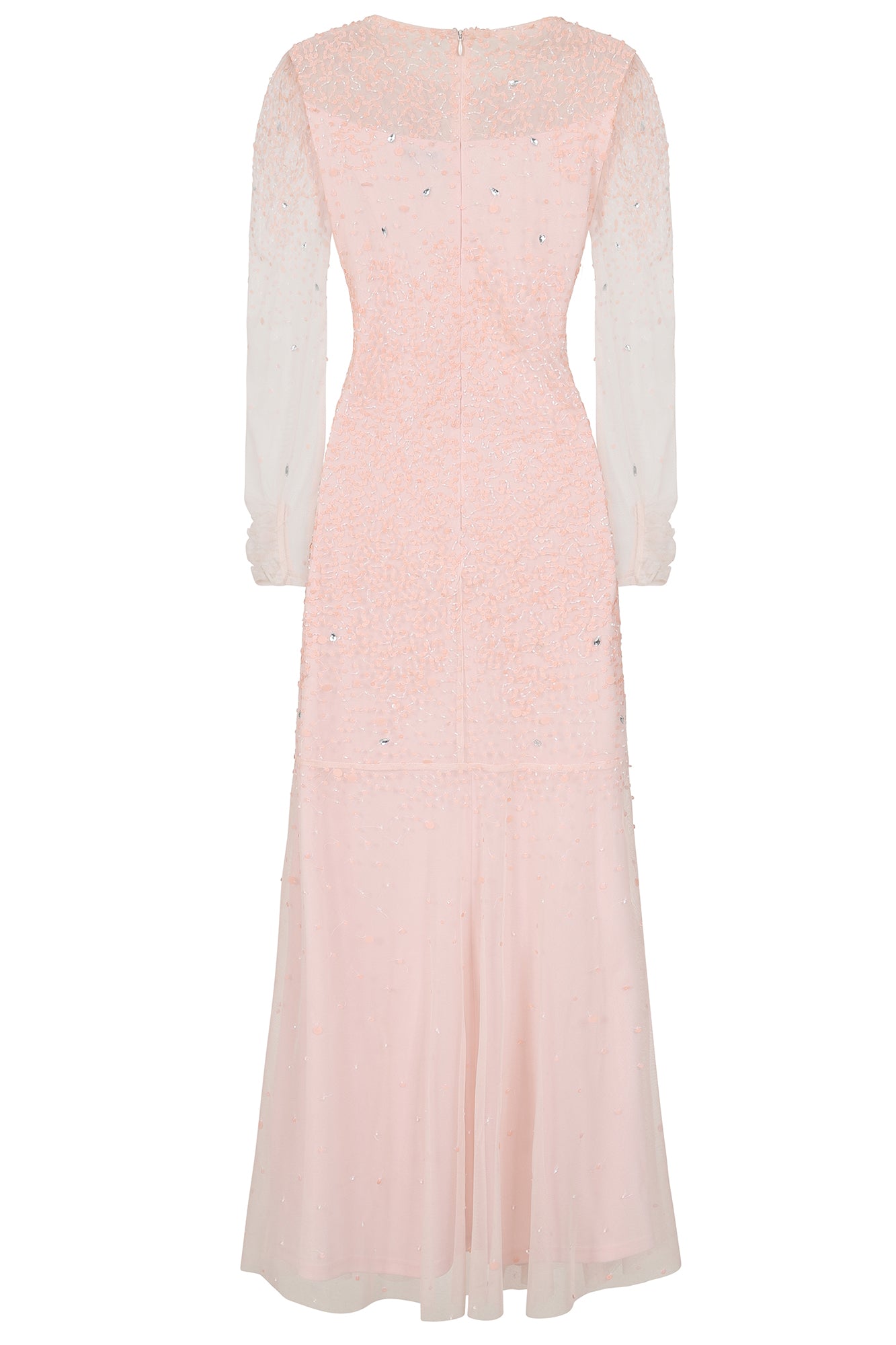 Carolyn Sequin Maxi Dress in Blush