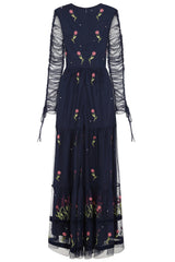 Celandine Floral Maxi Dress in Navy