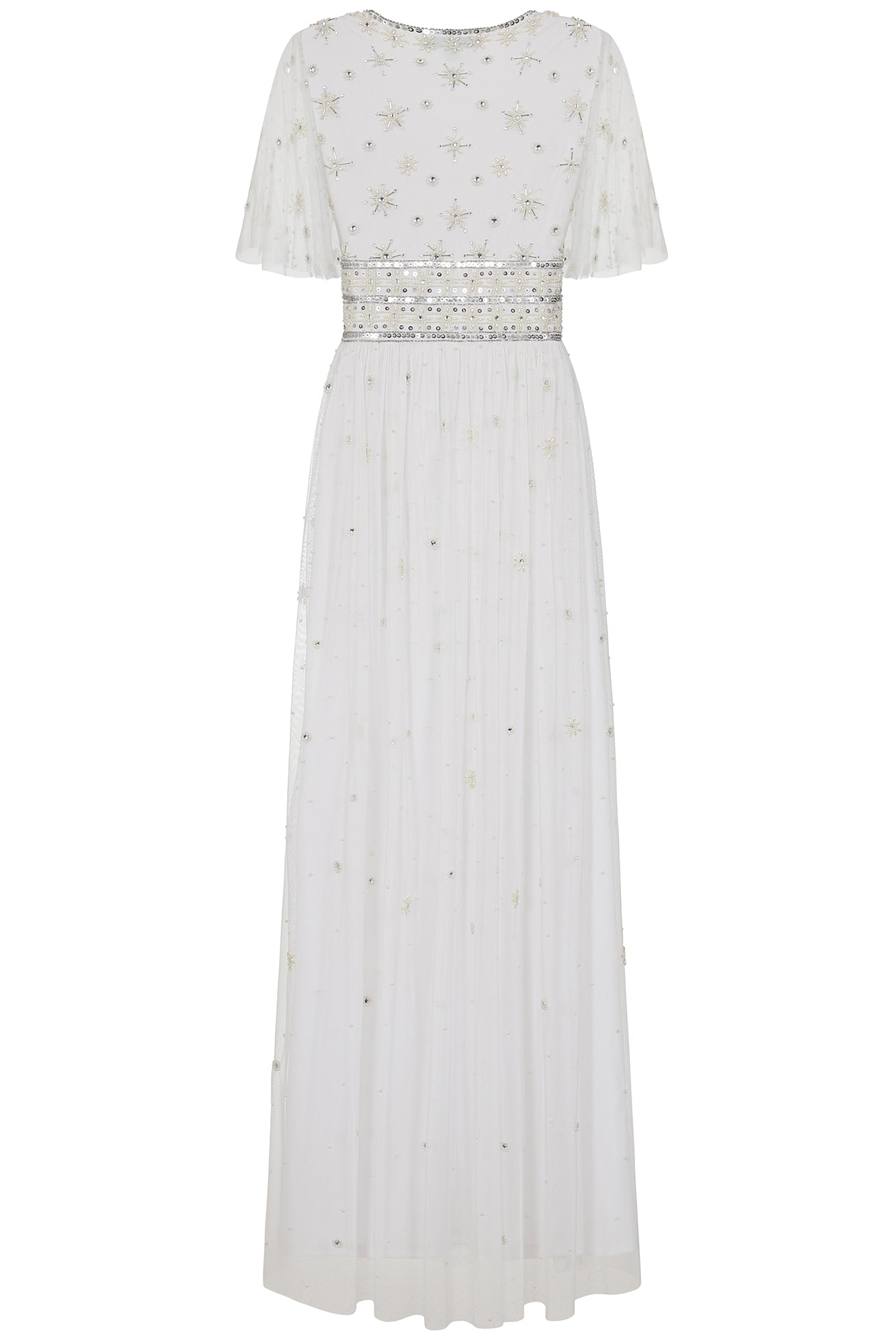 Gloria Embellished Maxi Dress - White