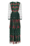 Juniper Floral Embroidered Maxi Dress