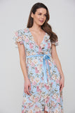 Letitia Floral Wrap Front Dress [FINAL SALE/CLEARANCE]*