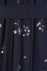 Lucille Navy Embellished Maxi Dress