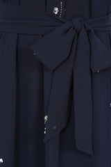 Lucille Navy Embellished Maxi Dress