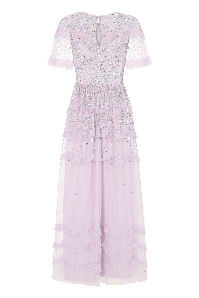 Lydia Lavender Sequin Maxi Dress