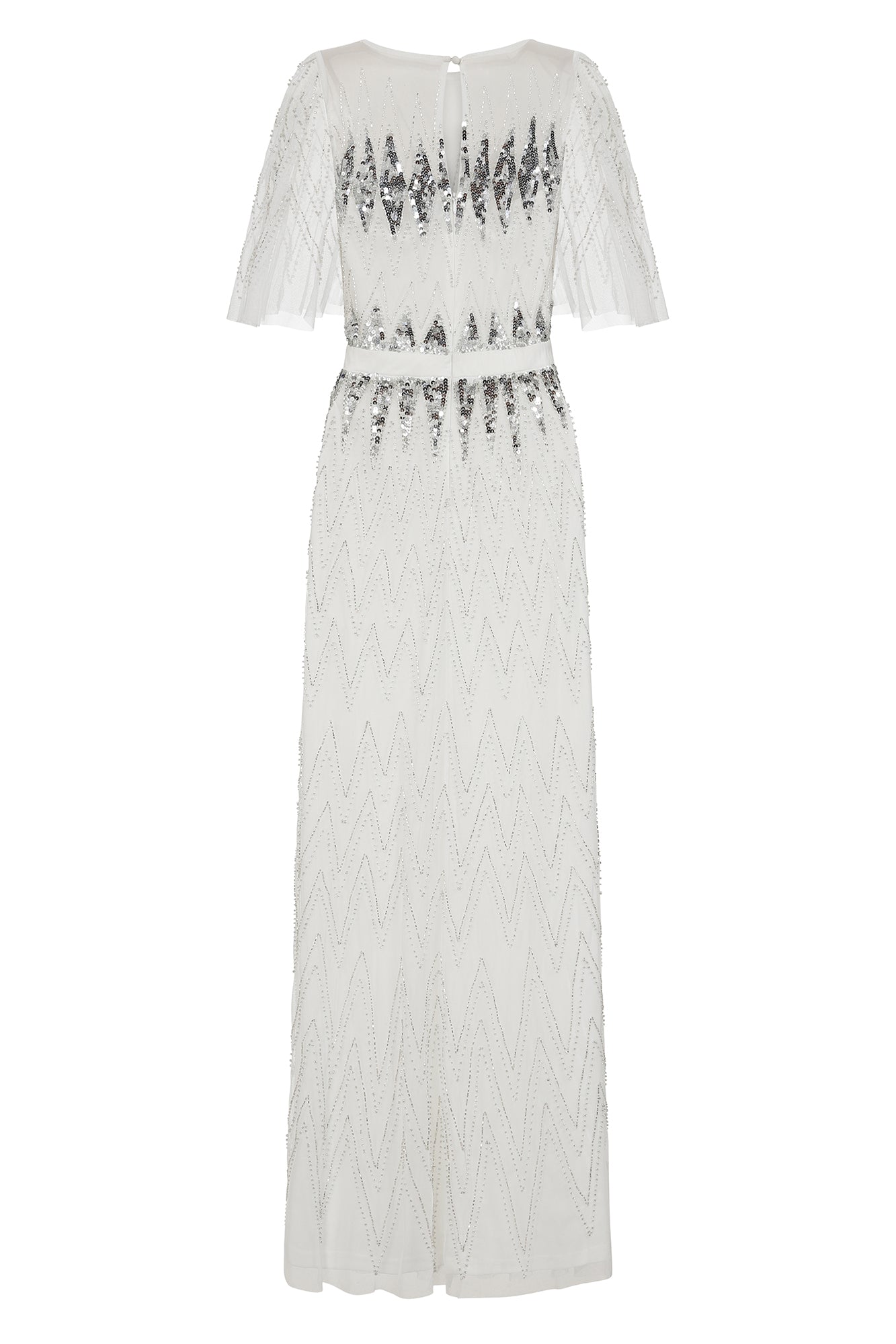 Maxine Embellished Maxi Dress in White