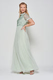 Nancy Green Embellished Bodice Maxi Dress