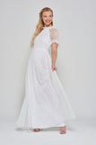 Nancy White Embellished Bodice Maxi Dress