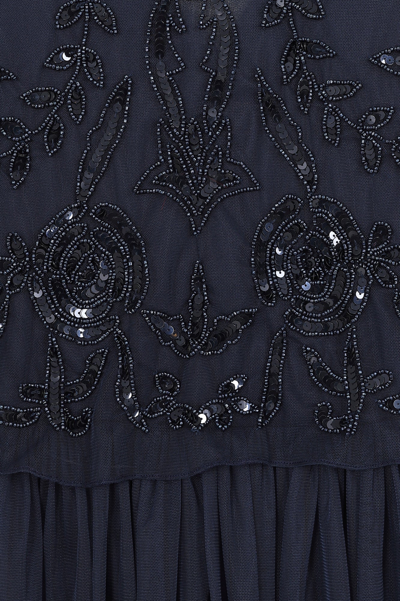 Patricia Navy Embellished Maxi Dress