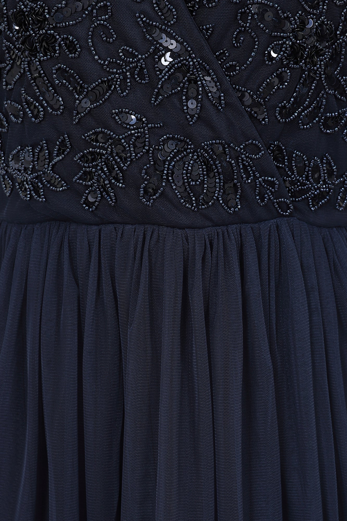 Patricia Navy Embellished Maxi Dress