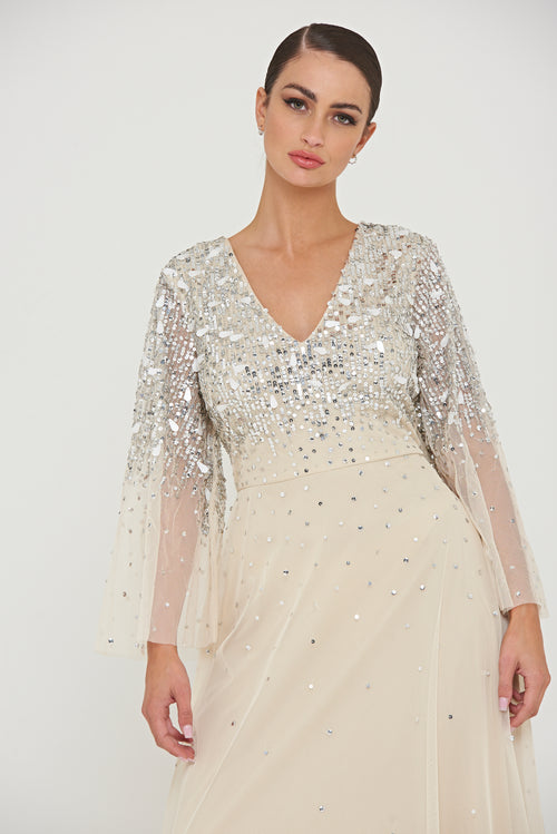 Embellished maxi shop dress for wedding