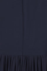 Frock and Frill Navy Embroidered Maxi Dress