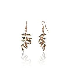 Willow Bough Leaf Drop Earrings