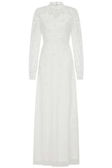 Willow Embellished Maxi Dress in White