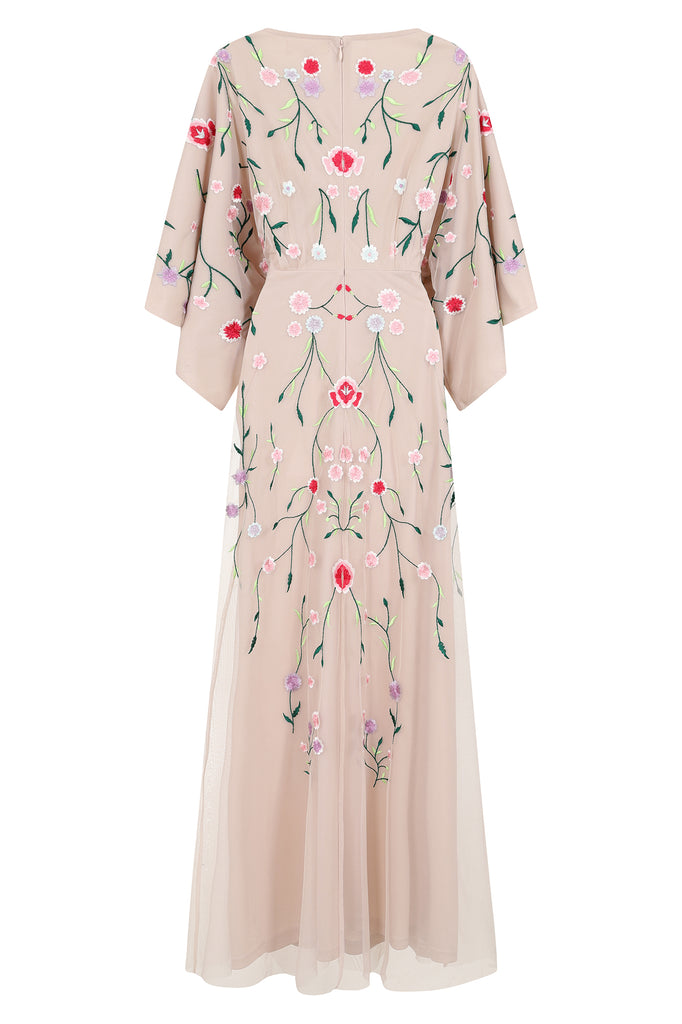 Zinnia Embroidered Maxi Dress