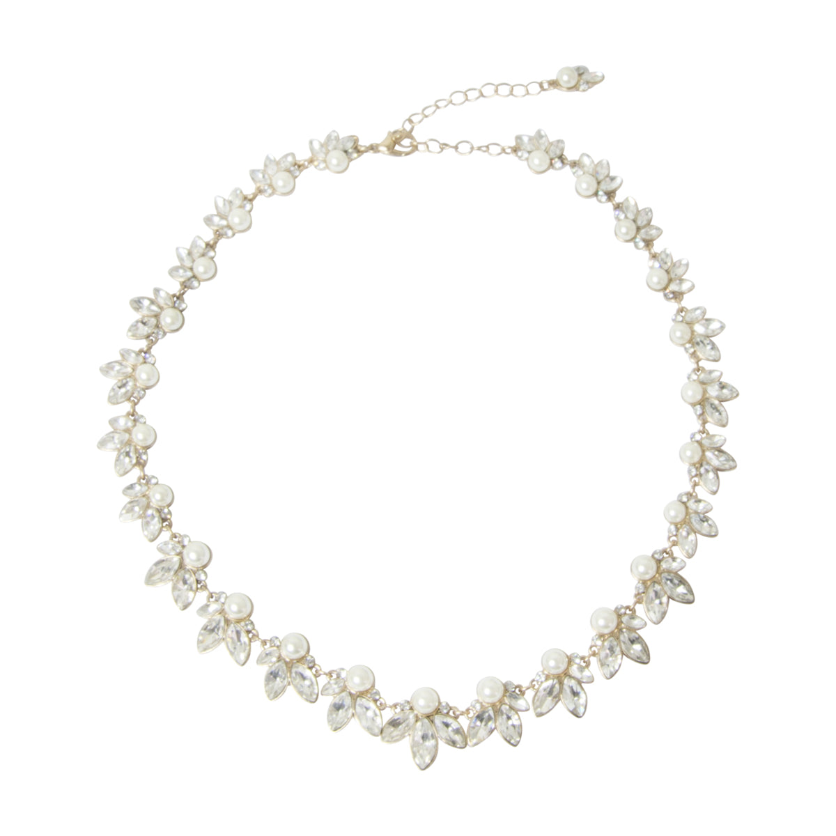 Leaf and Pearl Necklace